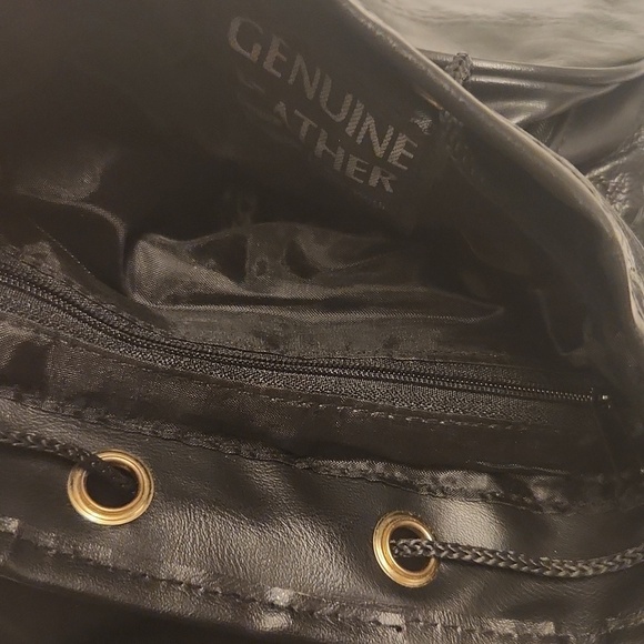 Backpack mini purse guine leather body simulated trim main image 6